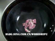 西兰花茎炒肉片