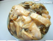 河蚌咸肉炖豆腐