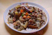 橄榄菜肉末茄子