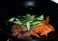 杂疏炒培根