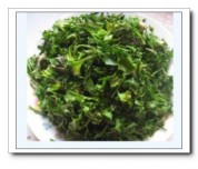 荠菜炒年糕