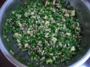 韭菜肉馅饼