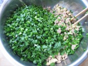 韭菜肉馅饼