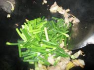 肉炒蒜苔