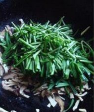 韭菜香菇炒豆干