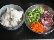 香肠胡萝卜炒饭