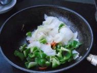 胡萝卜青椒白菜片