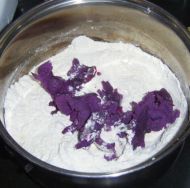 全麦紫薯花卷