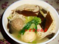 香菇丸子海带莜面