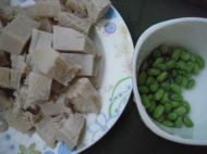 青菜炒冻豆腐