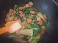 青菜炒冻豆腐