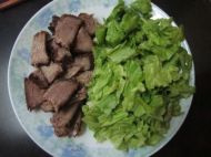 生菜炒酱牛肉