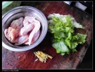 生菜炒鸡翅