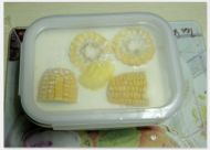 微波牛奶浸玉米