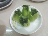 油菜心炒鸡柳