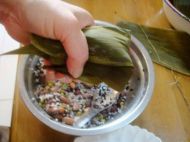 豆沙龙舟粽
