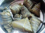 豆沙龙舟粽