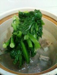 黄豆春菜排骨煲