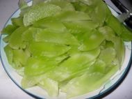 莴苣炒肉片