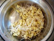 黄豆芽炒蒜薹