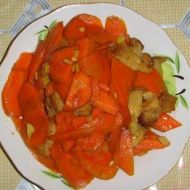 肉炒胡萝卜片