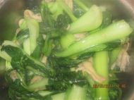 青菜炒蘑菇
