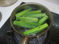 秋葵山药冷豆腐