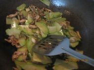 肉炒佛手瓜