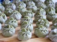 菠菜猪肉蒸包