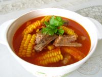 菜香玉米排骨汤