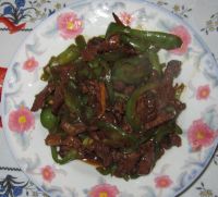 青椒炒肉丝