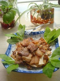 杏鲍菇烤五花肉