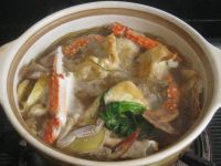 梭子蟹肉末粉丝煲