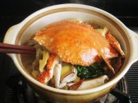 梭子蟹肉末粉丝煲