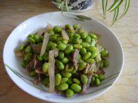 榨菜肉丝毛豆子