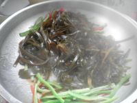 青红椒炒海带丝