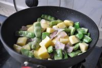 油豆角炖土豆
