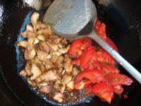 猪肉炒西红柿豆角
