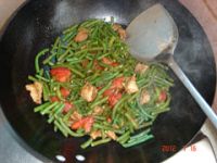 猪肉炒西红柿豆角