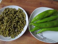 青椒炒酸豆角