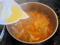 酸辣酱料大白菜汤
