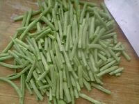 豆角炒鸡丝
