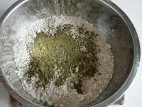 紫薯绿茶双色刀切馒头