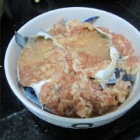 肉饼蒸蟹