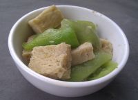 丝瓜冻豆腐