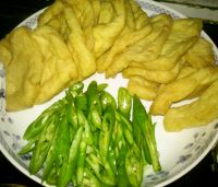 油豆腐炒肉丝
