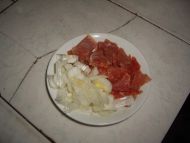 肉炒油菜胡萝卜