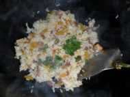南瓜香肠炒饭