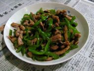 尖椒豆豉炒肉丝