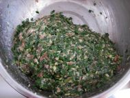 山野菜肉末馅饼